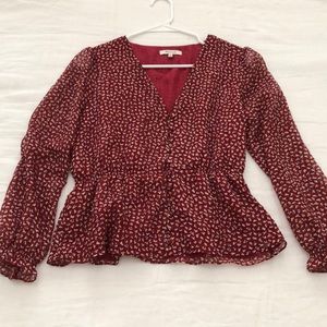 MADEWELL red floral top